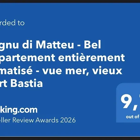 Sognu Di Matteu - Bel Entierement Climatise - Vue Mer, Vieux Port דירה *